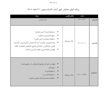 پایان کار رسمی اولین همایش شهرآینده، اندیشه بومی